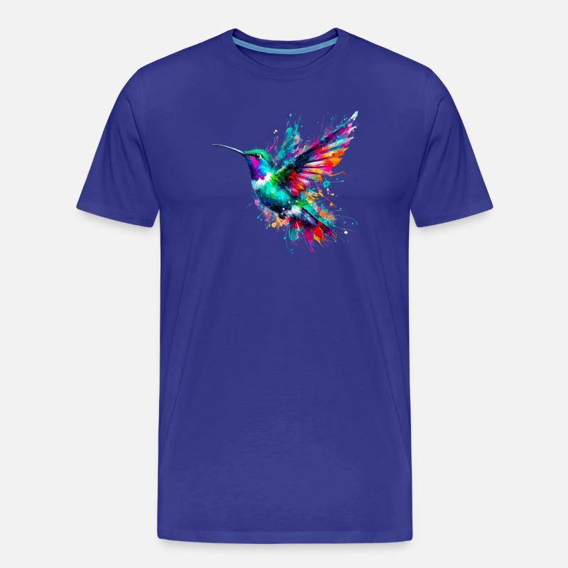 Kolibri - Männer Premium Bio T-Shirt - Königsblau
