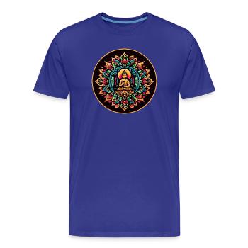 Summer Buddha - Männer Premium Bio T-Shirt - Königsblau - Vorne - Damien (186cm)