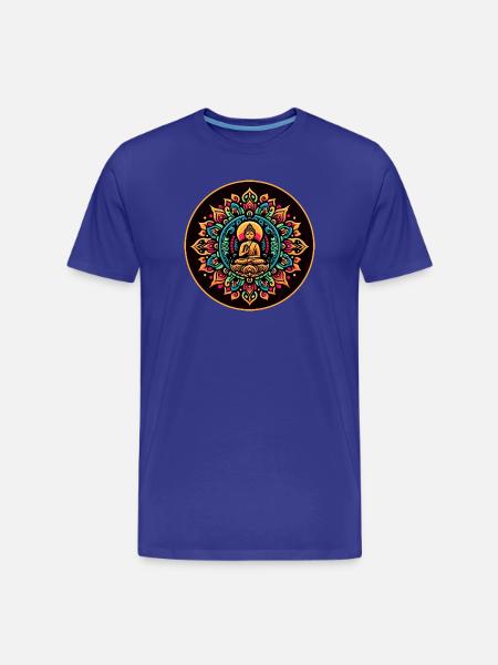 Summer Buddha - Men's Premium Organic T-Shirt - royal blue