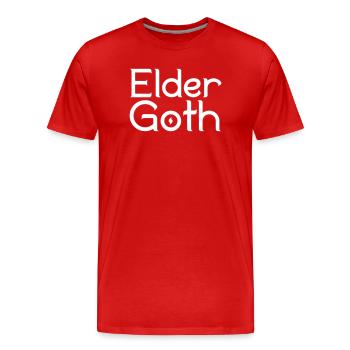Ancien Goth - T-shirt bio Premium Homme - rouge - Devant - Damien (186cm)