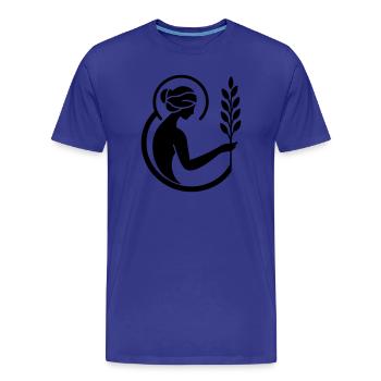 Vierge - T-shirt bio Premium Homme - bleu roi - Devant - Damien (186cm)