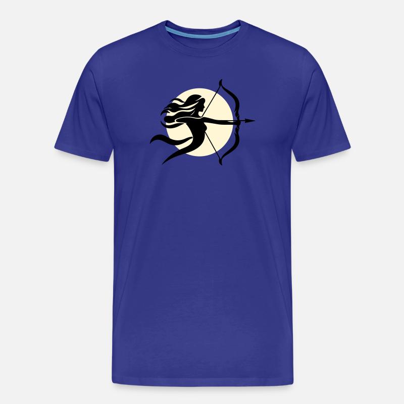 Schütze weiblich - Männer Premium Bio T-Shirt - Königsblau