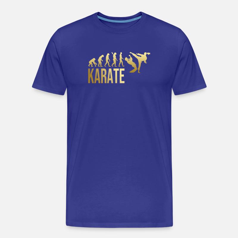 Evolution Karate - Männer Premium Bio T-Shirt - Königsblau