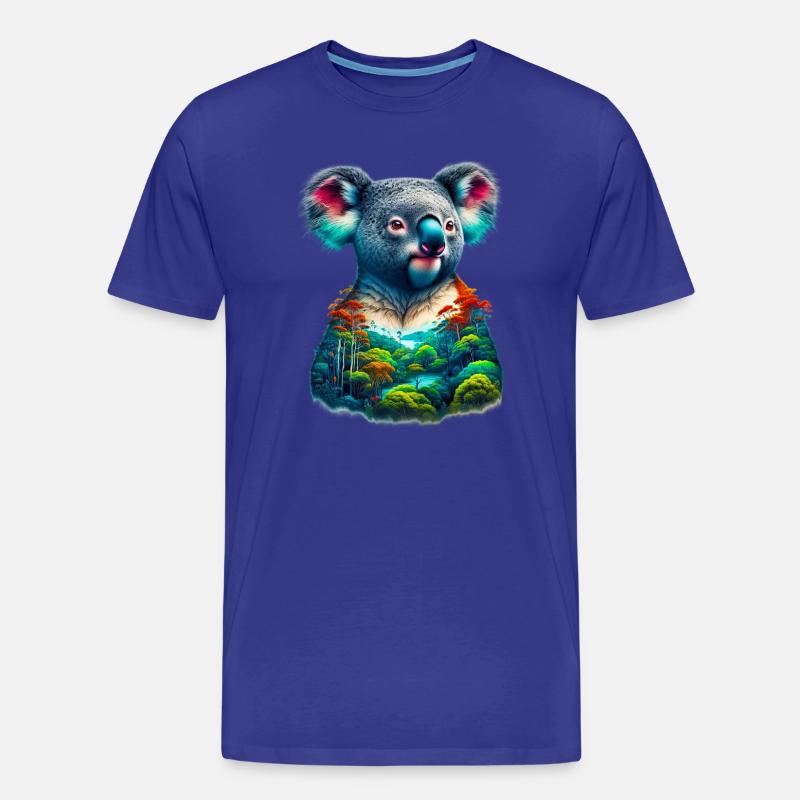 Koala - Männer Premium Bio T-Shirt - Königsblau