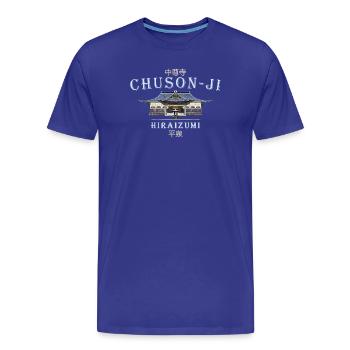 Japon Chuson-ji, temple bouddhiste, Hiraizumi - T-shirt bio Premium Homme - bleu roi - Devant - Damien (186cm)