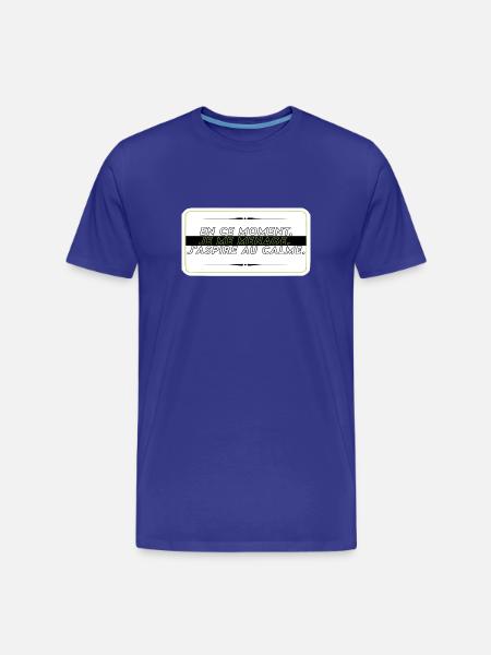 I take it easy - Men's Premium Organic T-Shirt - royal blue