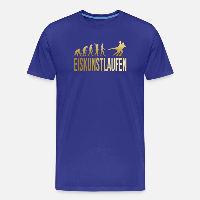 Evolution Eiskunstlaufen - Männer Premium Bio T-Shirt - Königsblau