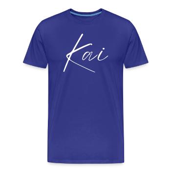 Kai Name T-Shirt Gift for Men - Men's Premium Organic T-Shirt - royal blue - Front - Damien (186cm)