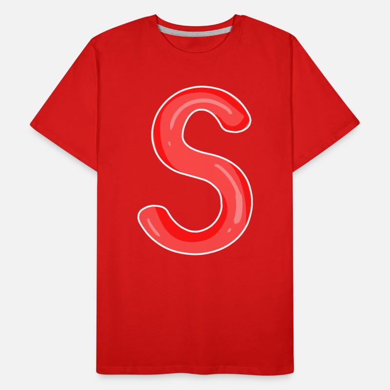 Buchstabe S Anfangsbuchstabe Männer Premium Bio T-Shirt
