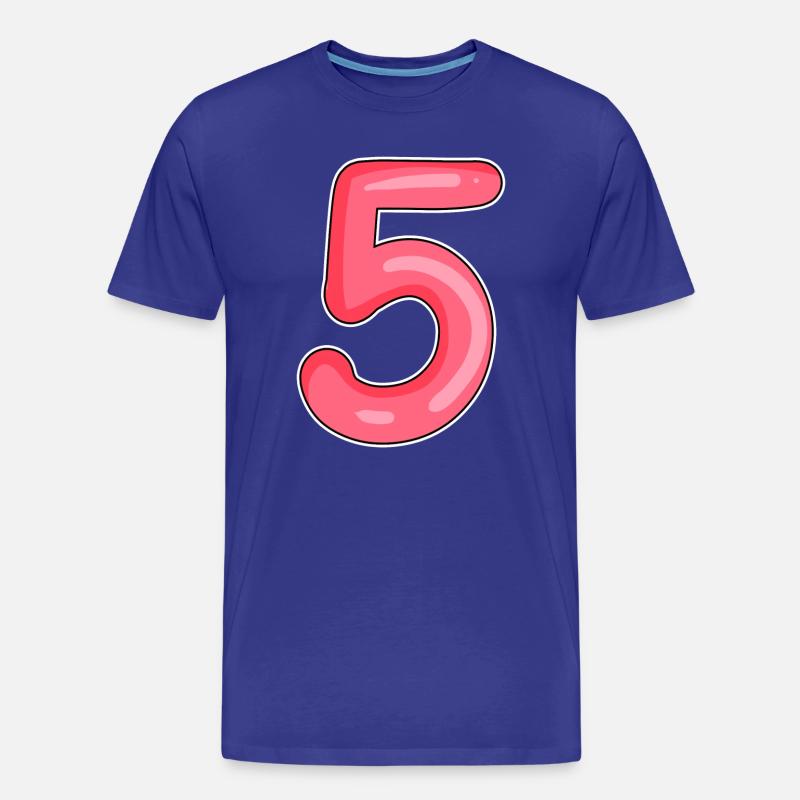 5 - Männer Premium Bio T-Shirt - Königsblau