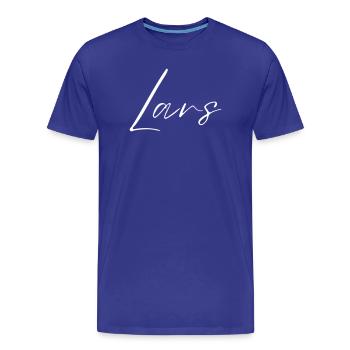 Lars Name T-Shirt Gift for Men - Men's Premium Organic T-Shirt - royal blue - Front - Damien (186cm)