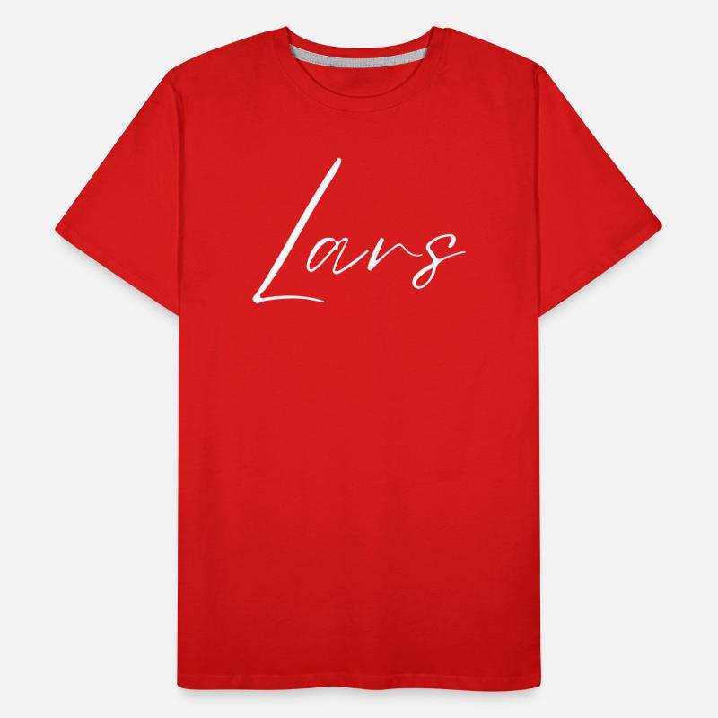 Lars Nom avec L Nom de garçon Garçon Naissance Bébé Garçon T-shirt bio Premium Homme