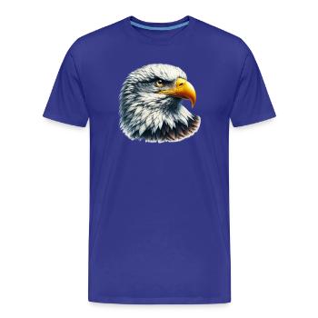 Adler - Männer Premium Bio T-Shirt - Königsblau - Vorne - Damien (186cm)