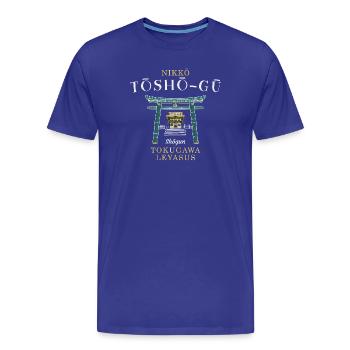 Nikko, Tosho-gu Shrine, 1st Shogun Honor, Japan - Men's Premium Organic T-Shirt - royal blue - Front - Damien (186cm)