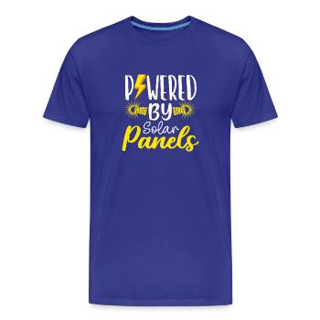 Solar Powered by Solar Panels erneuerbare Energien - Männer Premium Bio T-Shirt - Königsblau - Vorne - Damien (186cm)