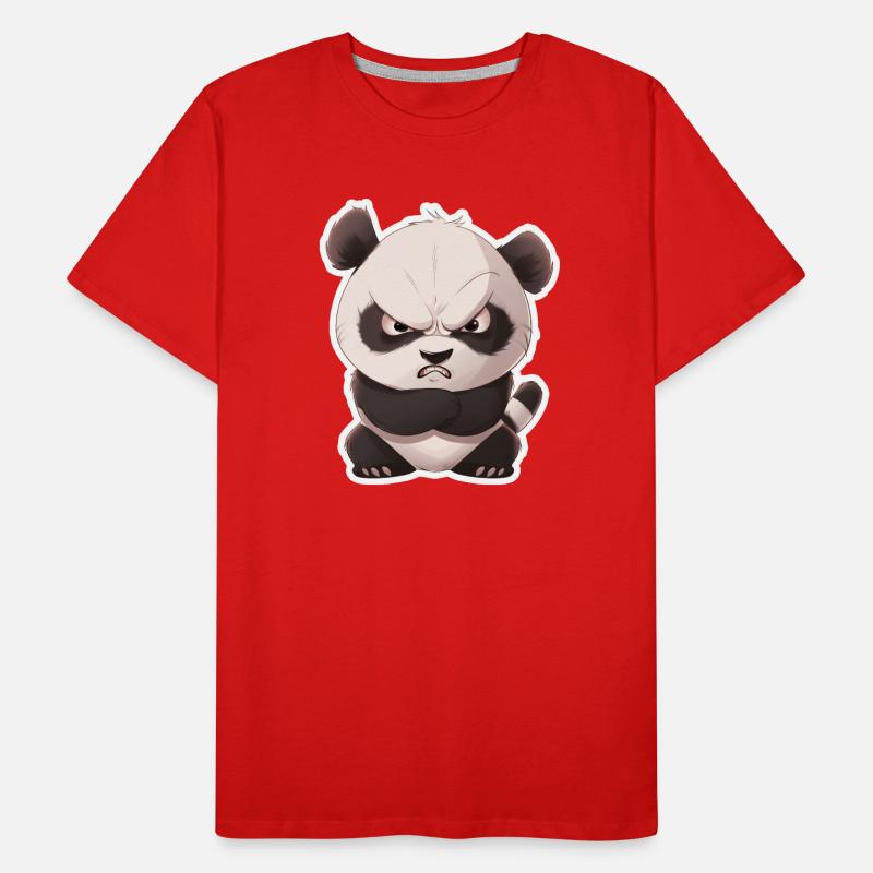 Süßes Pandababy Panda eingeschnappt Männer Premium Bio T-Shirt