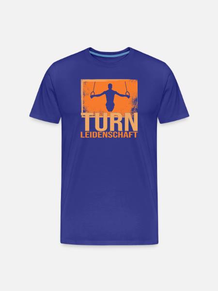 Turn Leidenschaft - Männer Premium Bio T-Shirt - Königsblau