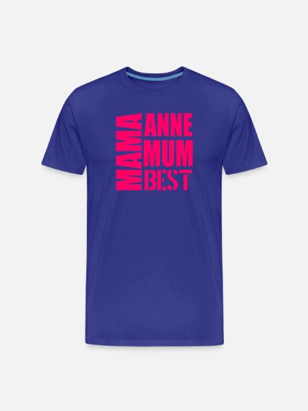 Mother's Day Multilingualism - Men's Premium Organic T-Shirt - royal blue