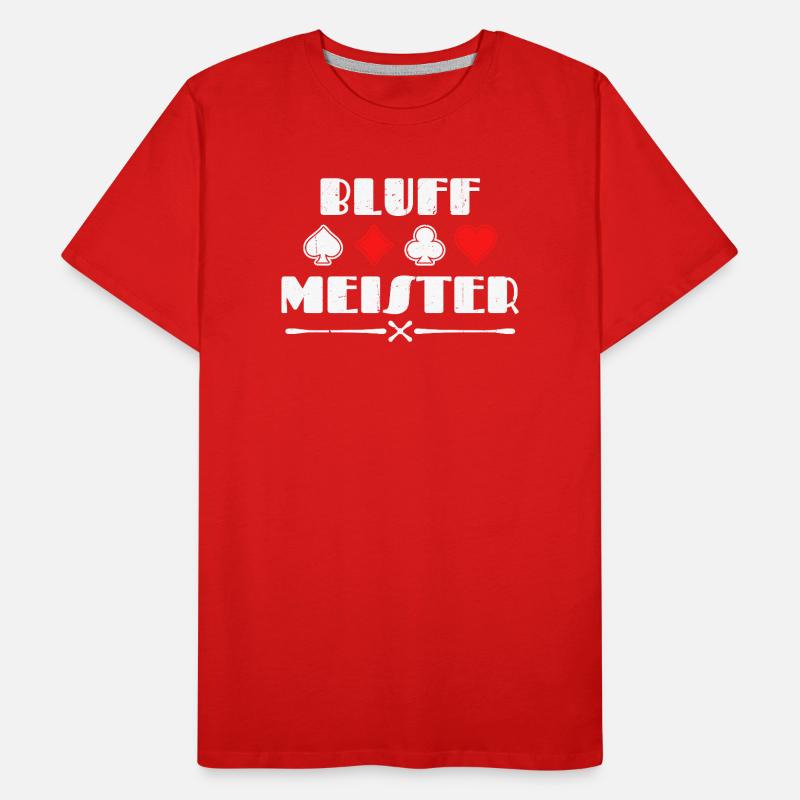 Casino Bluff Poker Statement Joueurs professionnels Gamble T-shirt bio Premium Homme