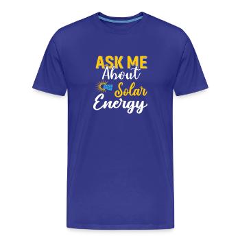Photovoltaik Eigenheim Hausbesitzer Lexikon Klima - Männer Premium Bio T-Shirt - Königsblau - Vorne - Damien (186cm)