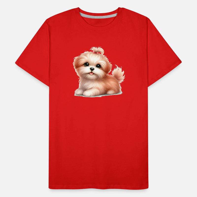 Chien mignon T-shirt bio Premium Homme