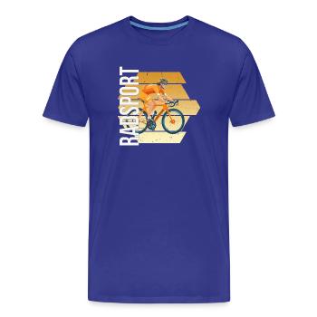 Radsport - Männer Premium Bio T-Shirt - Königsblau - Vorne - Damien (186cm)