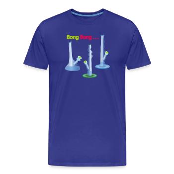 Bong Party - Men's Premium Organic T-Shirt - royal blue - Front - Damien (186cm)