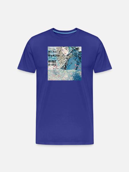 BLÜTEN-VIBE - Männer Premium Bio T-Shirt - Königsblau