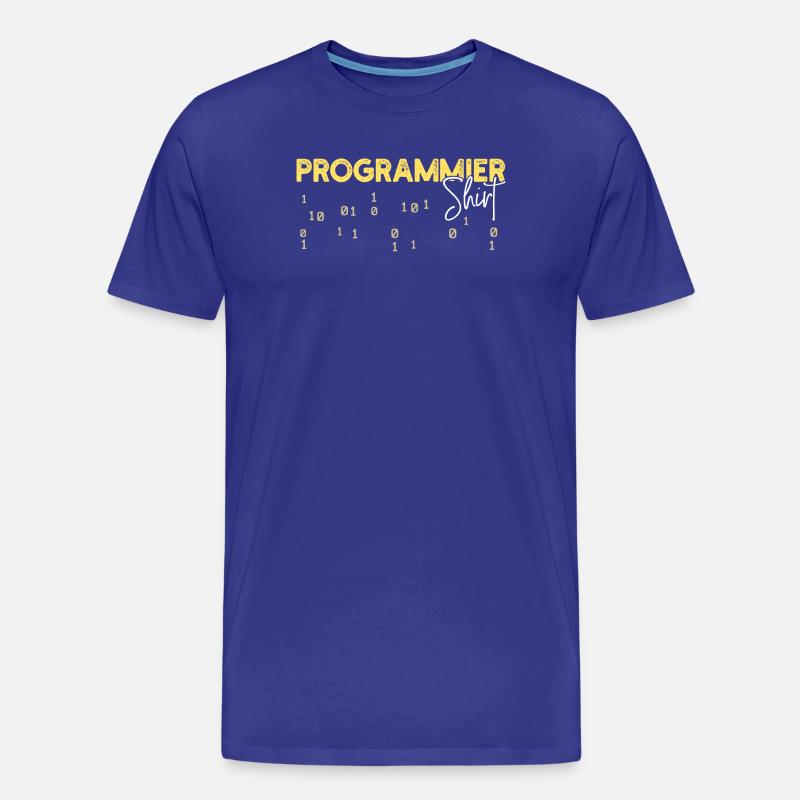 Developer Statement Coden Skripting Webentwickler - Männer Premium Bio T-Shirt - Königsblau