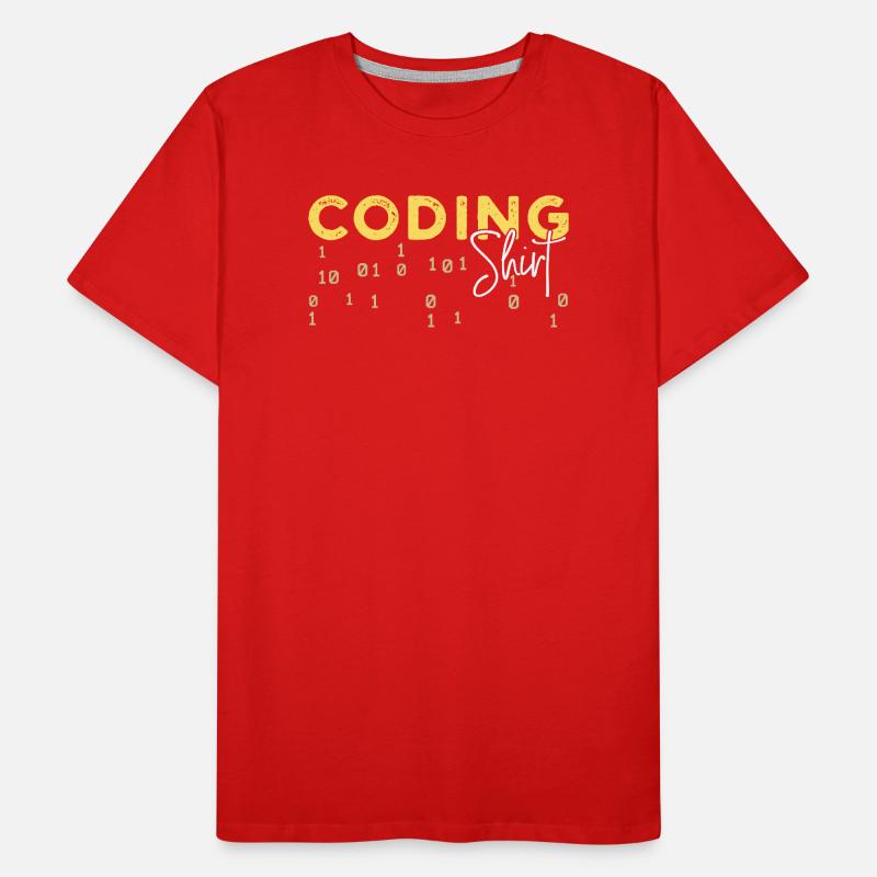 Coden Statement Developer Programmer Scripting Men's Premium Organic T-Shirt