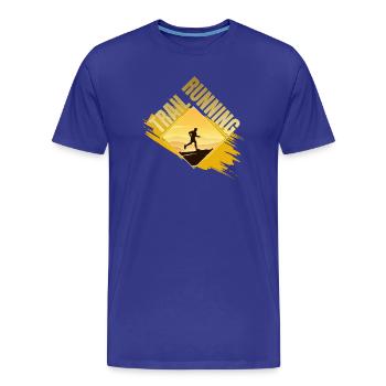 Trail Running - Männer Premium Bio T-Shirt - Königsblau - Vorne - Damien (186cm)