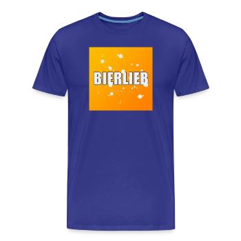 Bierlieb - carré - T-shirt bio Premium Homme - bleu roi - Devant - Damien (186cm)