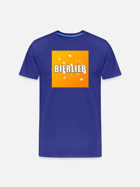 Bierlieb - square - Men's Premium Organic T-Shirt - royal blue