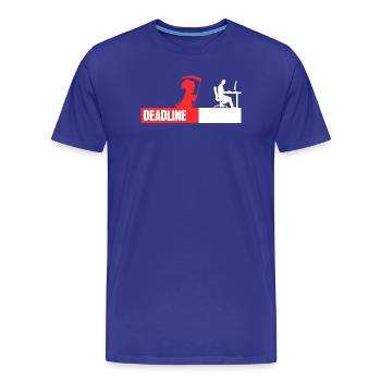 Computergeek Développeur Coden Statement Scripting - T-shirt bio Premium Homme - bleu roi - Devant - Damien (186cm)