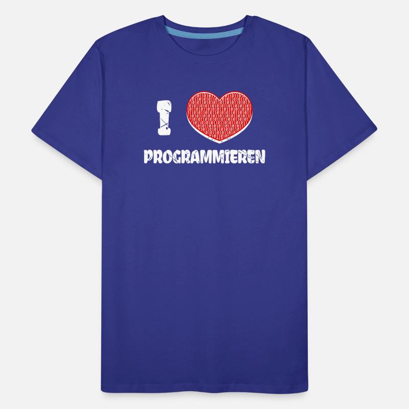 Developer Herz Programmierer Statement Informatik Männer Premium Bio T-Shirt