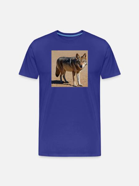 Iberian wolf - Men's Premium Organic T-Shirt - royal blue
