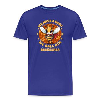 Bees and beekeepers - Men's Premium Organic T-Shirt - royal blue - Front - Damien (186cm)