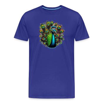 Paon - T-shirt bio Premium Homme - bleu roi - Devant - Damien (186cm)
