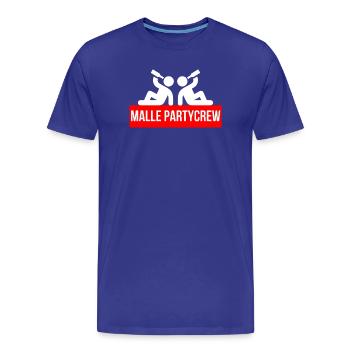 Malle Partycrew - Männer Premium Bio T-Shirt - Königsblau - Vorne - Damien (186cm)