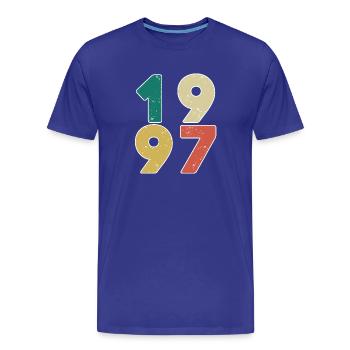 1997 - Year 1997 - Year 1997 - Men's Premium Organic T-Shirt - royal blue - Front - Damien (186cm)