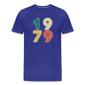 1979 - Jahrgang 1979 - Baujahr 1979 - Männer Premium Bio T-Shirt - Königsblau - Vorne - Damien (186cm)