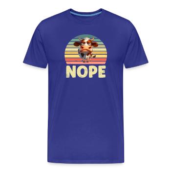 Vaches Vaches - T-shirt bio Premium Homme - bleu roi - Devant - Damien (186cm)