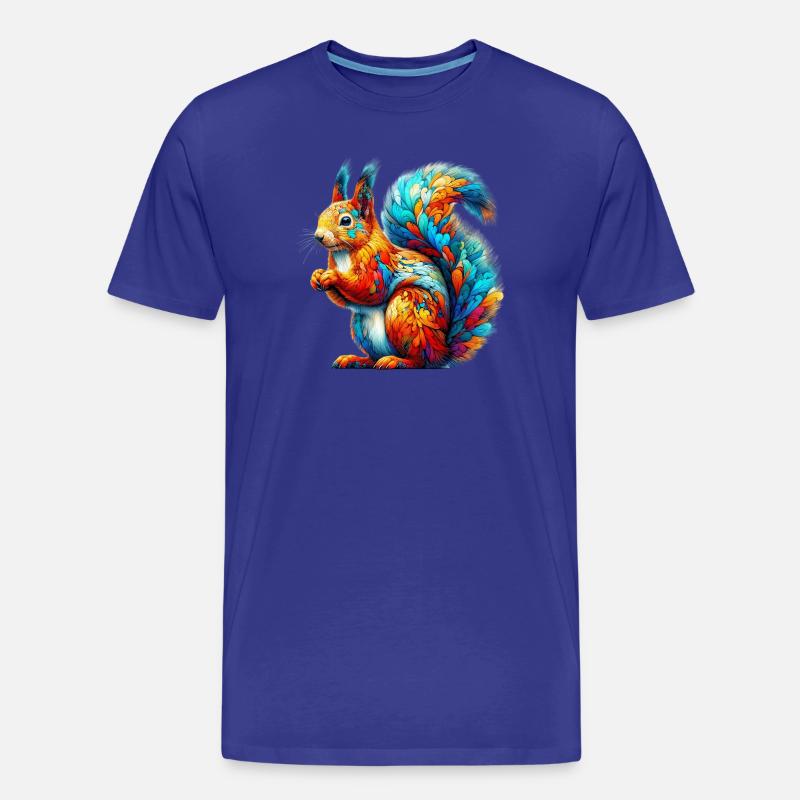 Eichhörnchen - Männer Premium Bio T-Shirt - Königsblau
