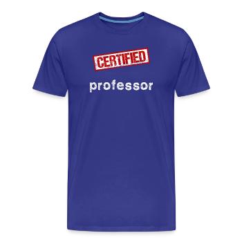 Professeur - T-shirt bio Premium Homme - bleu roi - Devant - Damien (186cm)