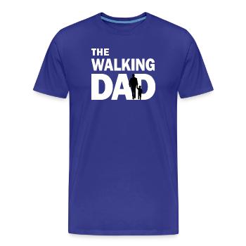 The walking dad - T-shirt bio Premium Homme - bleu roi - Devant - Damien (186cm)