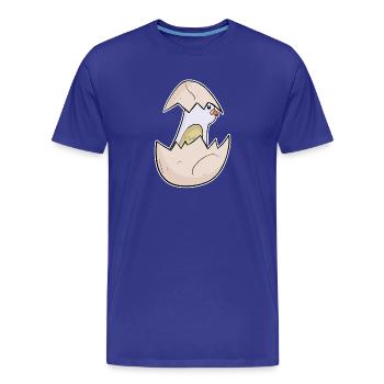 Bébé oiseau colombe motif enfant - T-shirt bio Premium Homme - bleu roi - Devant - Damien (186cm)
