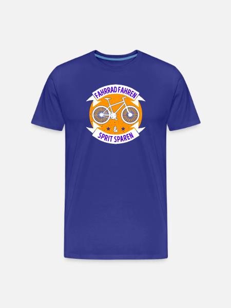 Bicycle Statement Charging Electric Energy - Men's Premium Organic T-Shirt - royal blue