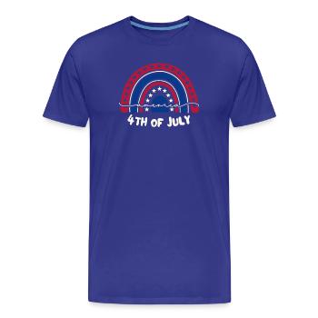 4th of July, independence day - Men's Premium Organic T-Shirt - royal blue - Front - Damien (186cm)