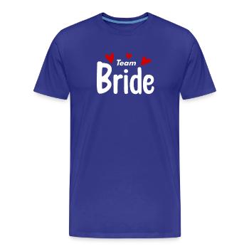 Team Braut Hochzeitsfeier - Männer Premium Bio T-Shirt - Königsblau - Vorne - Damien (186cm)