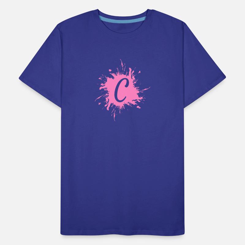 Buchstabe C - Anfangsbuchstabe C Männer Premium Bio T-Shirt